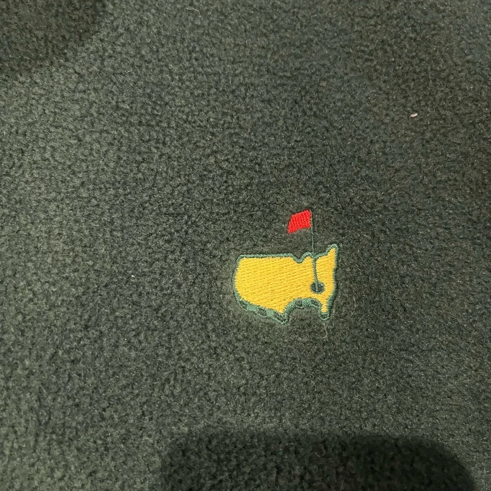 Men’s Masters Golf Dark Green Zip-Up Fleece Sweater - Picture 6 of 7